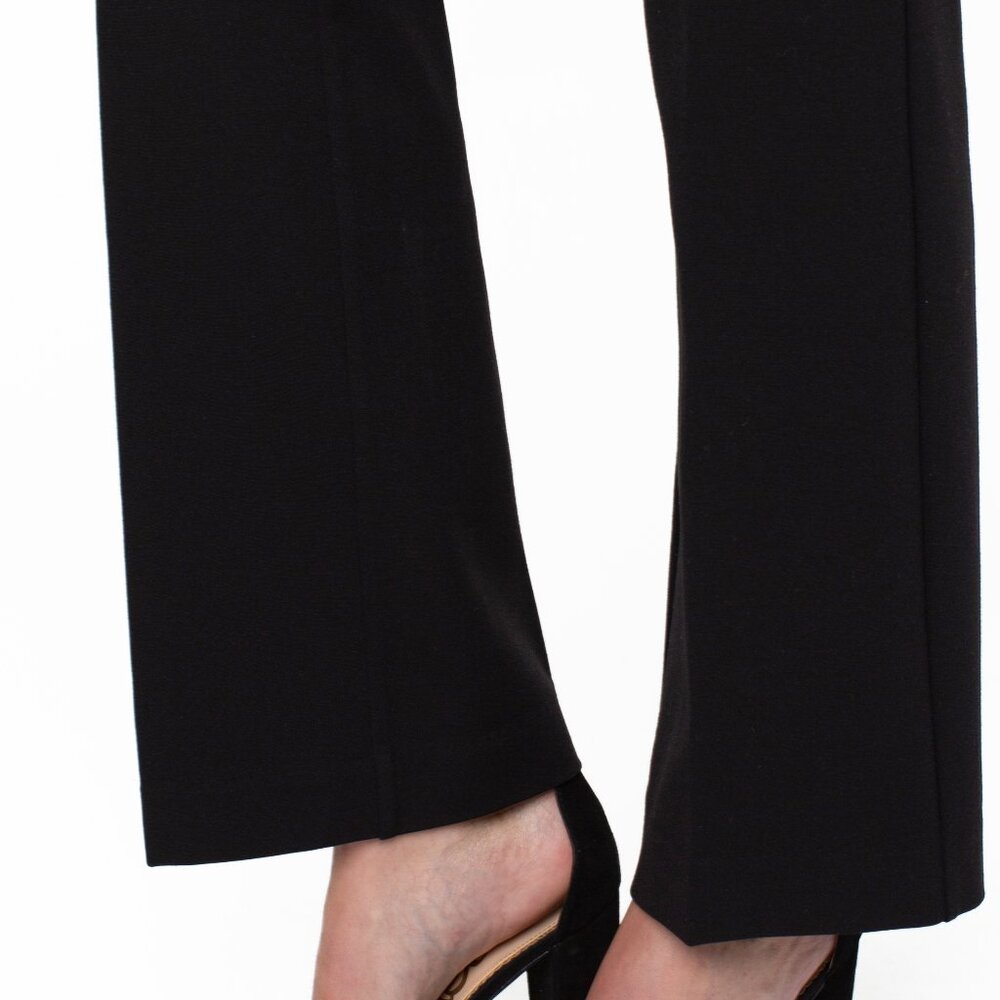 NWT Liverpool Kelsey Flare Ponte Pants In Black - Picture 7 of 8